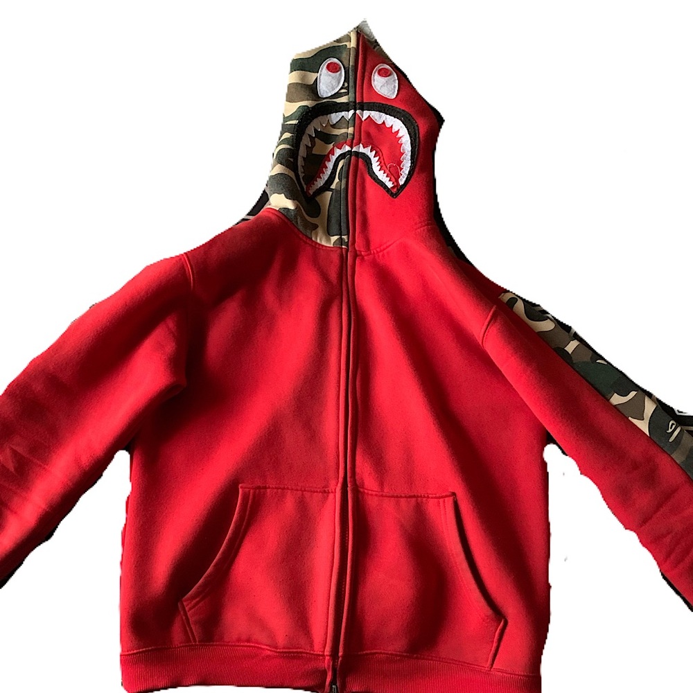 Boys/Mens BAPE Shark Jacket-MEDIUM BOYS,SMALL MENS